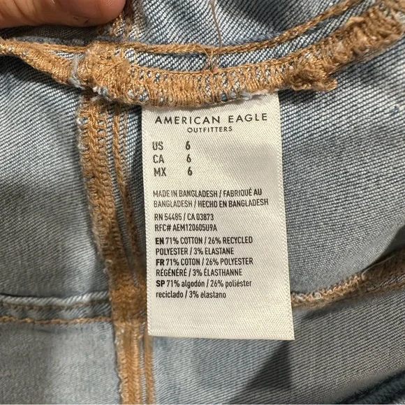 American Eagle Denim Button Front Midi Dress – Size 6 - Picture 10 of 11